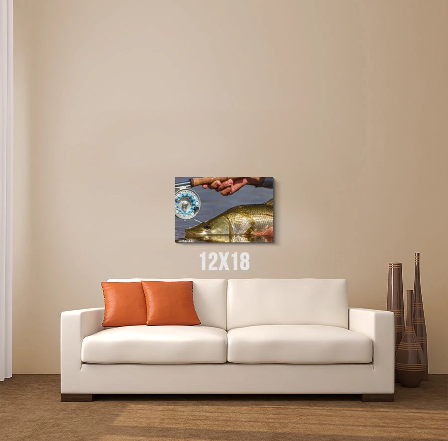 Thefishingshop Fishing Reel Canvas Canvas Art