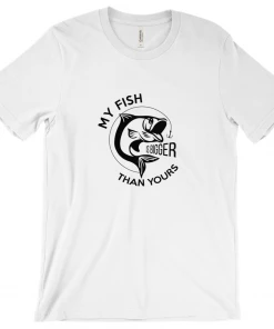 Thefishingshop Casual Wear My Fish Is Bigger Than Yours Men's T-Shirt