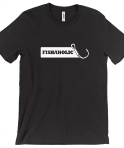 Thefishingshop Fishaholic Men's T-Shirt Casual Wear
