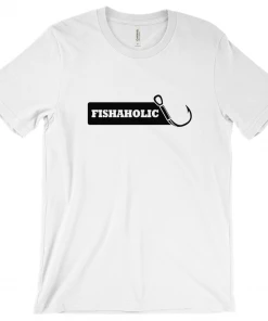 Thefishingshop Fishaholic Men's T-Shirt Casual Wear