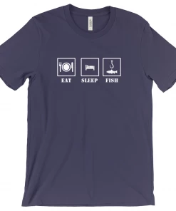 Thefishingshop Eat Sleep Fish Men's T-Shirt Casual Wear