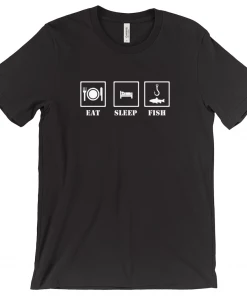 Thefishingshop Eat Sleep Fish Men's T-Shirt Casual Wear
