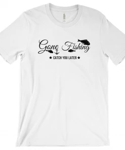 Thefishingshop Casual Wear Gone Fishing Men's T-Shirt