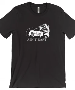 Thefishingshop Hookin' Ain't Easy Men's T-Shirt Casual Wear