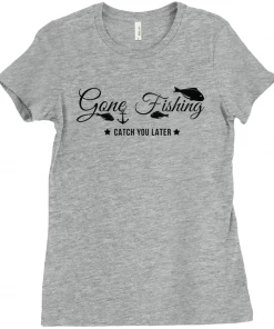 Thefishingshop Gone Fishing Women's T-Shirt Casual Wear