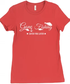 Thefishingshop Gone Fishing Women's T-Shirt Casual Wear