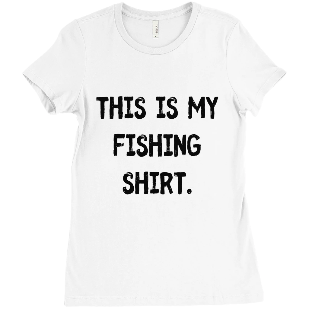 Thefishingshop This Is My Fishing Shirt Women's T-Shirt Casual Wear