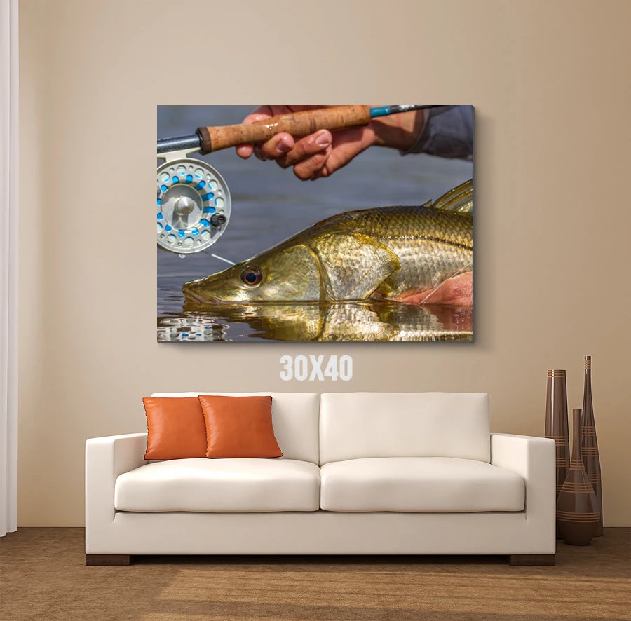 Thefishingshop Fishing Reel Canvas Canvas Art