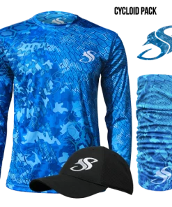 Salty Scales Performance Gear Mens Camo Fishing Sun Shirt Gift Pack
