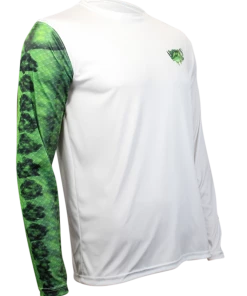 Salty Scales Largemouth Bass Long Sleeve Scale Sun-Shield Performance Gear