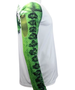 Salty Scales Largemouth Bass Long Sleeve Scale Sun-Shield Performance Gear