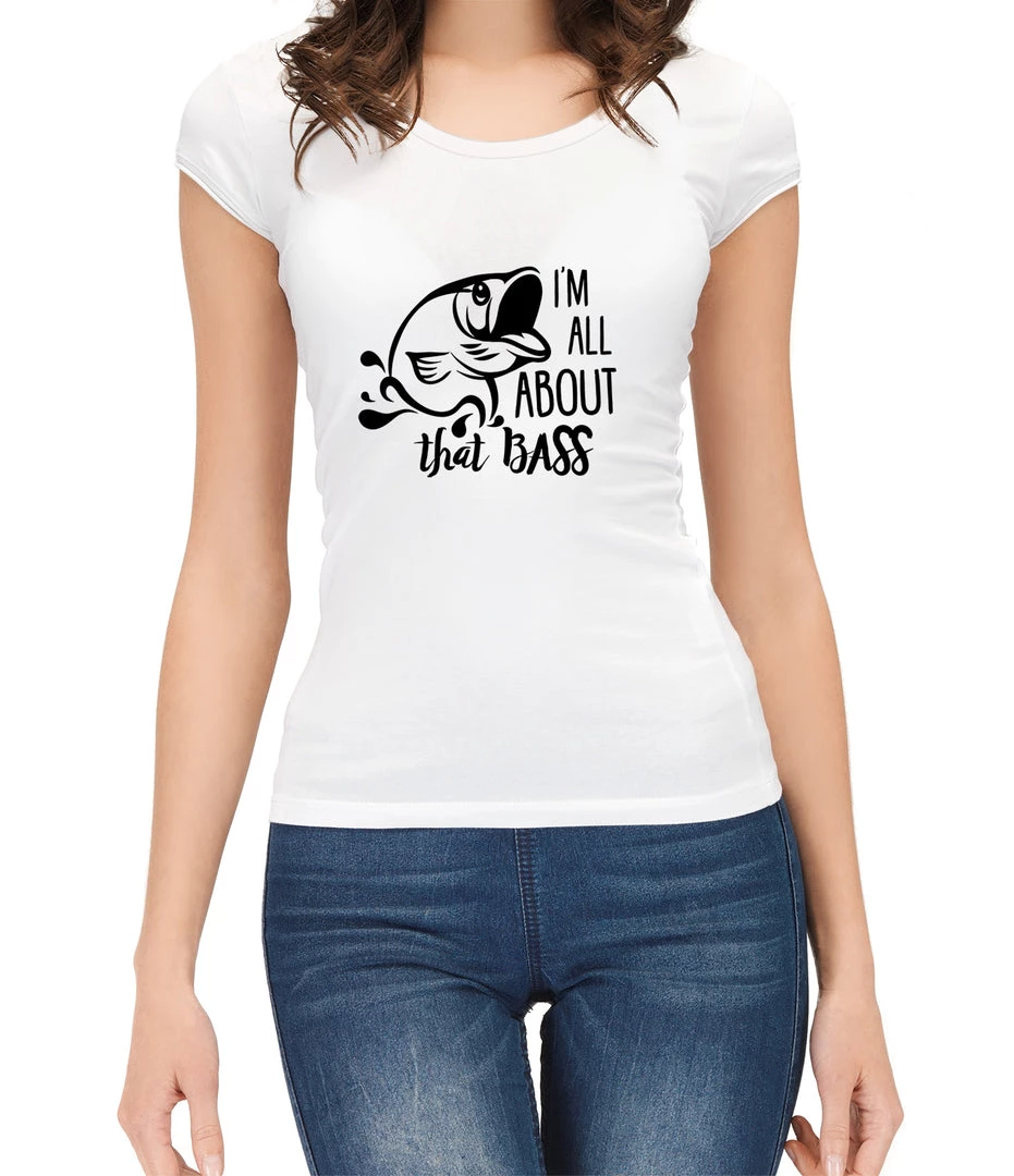 Thefishingshop I'm All About That Bass Women's T-Shirt