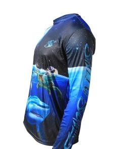 Salty Scales Mens Shark Performance Long Sleeve Youth