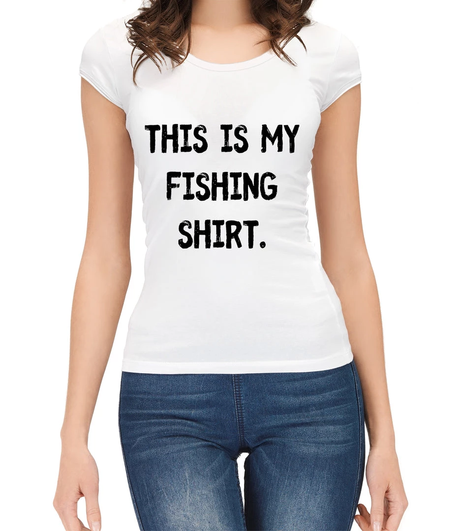 Thefishingshop This Is My Fishing Shirt Women's T-Shirt Casual Wear