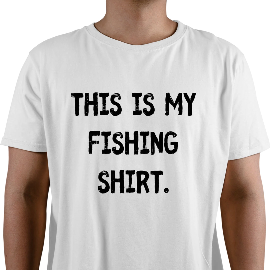 Thefishingshop This Is My Fishing Shirt Men's T-Shirt Casual Wear